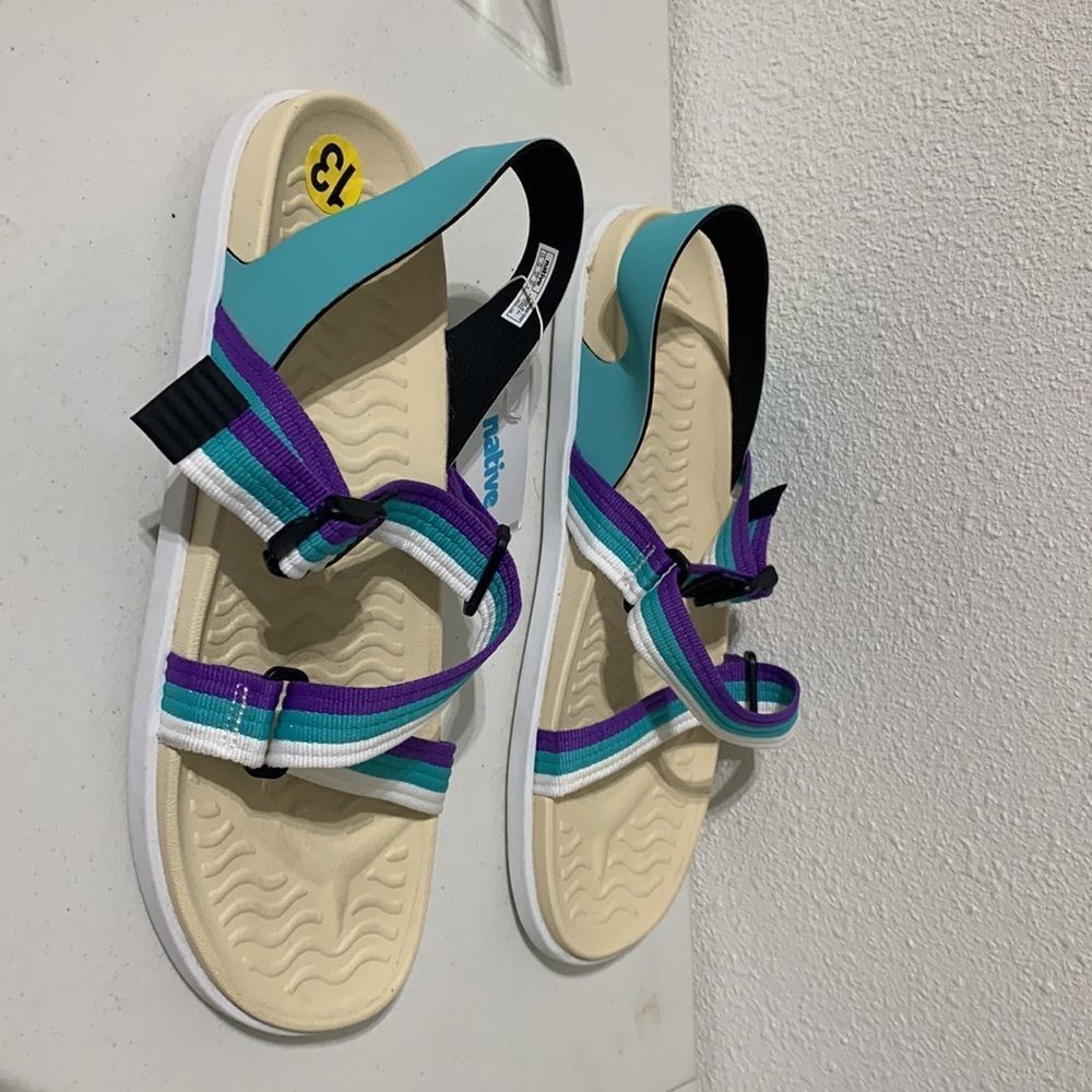 Native Sandals Sz US 13 EUR‎ 47 NWT - Picture 3 of 9